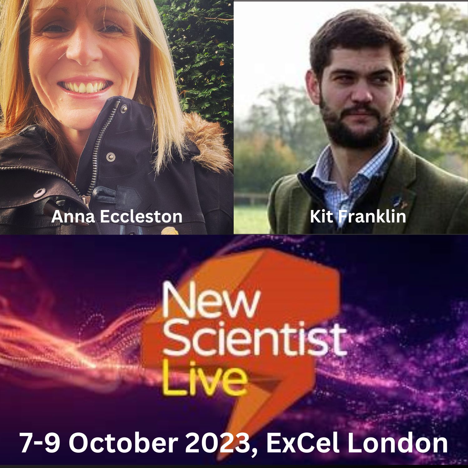 ⁣FARMING COLLECTIVE AT NEW SCIENTIST LIVE with Anna Eccleston (Farmers Weekly) and Kit Franklin (Harper Adams University)