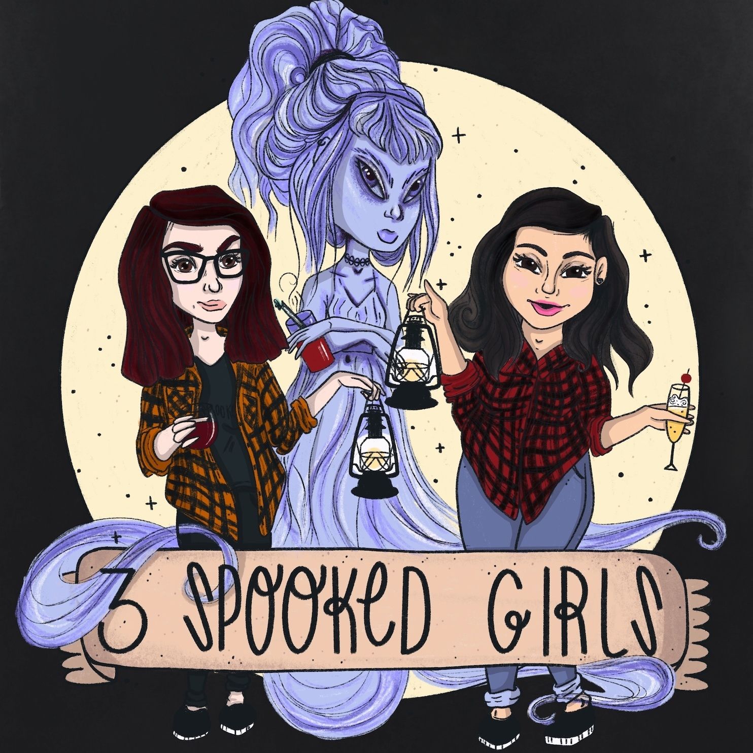 3 Spooked Girls 