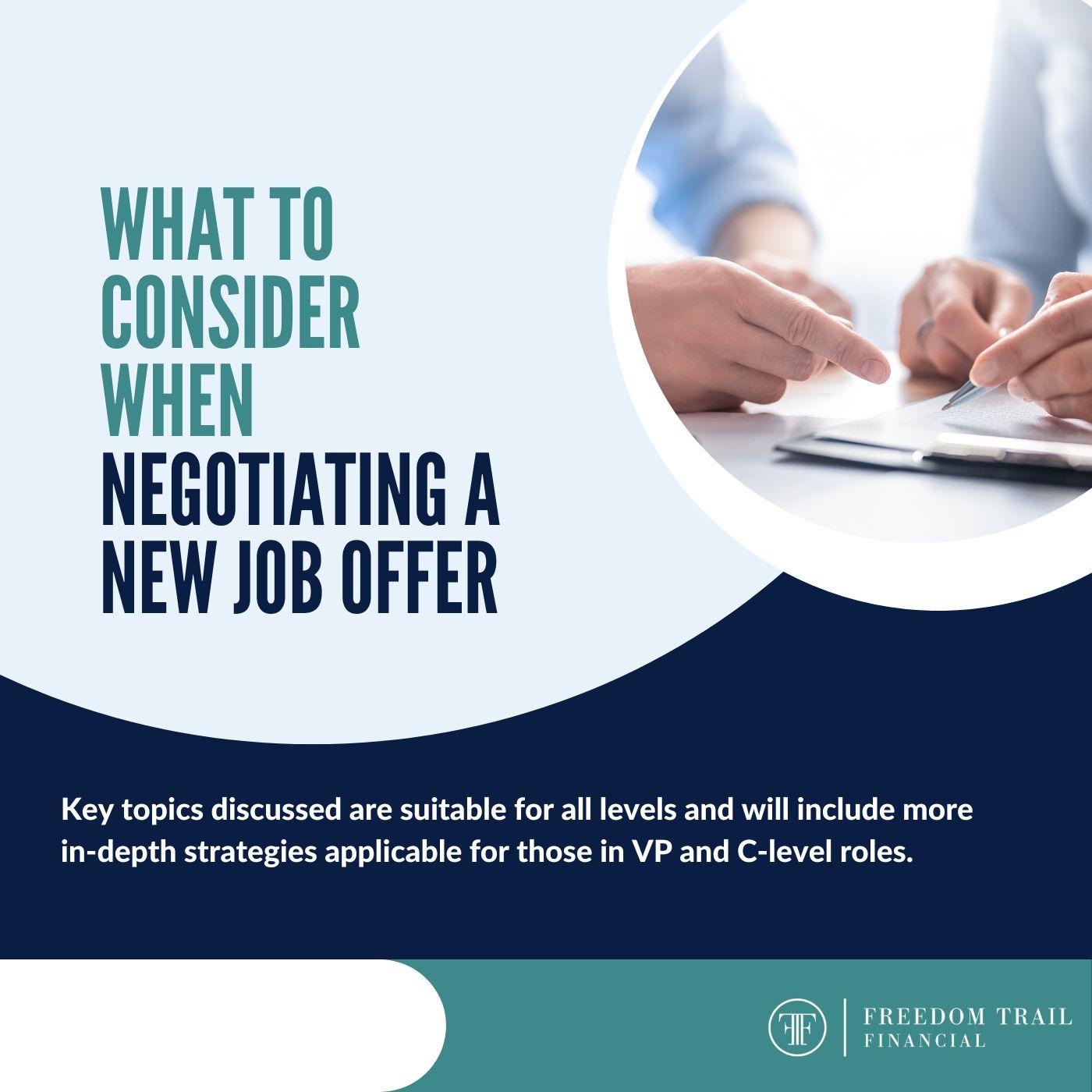 What To Consider When Negotiating A New Job Offer