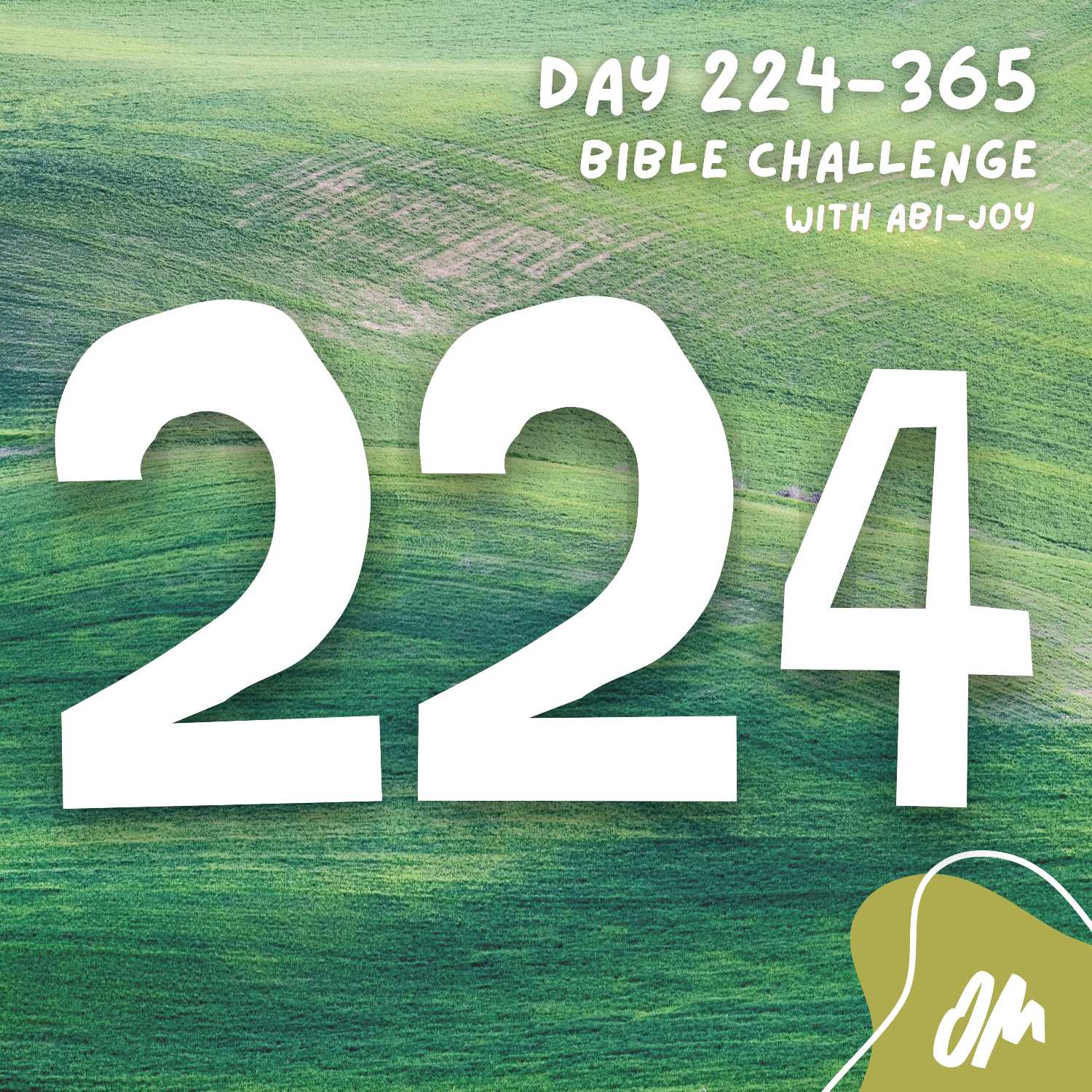 ⁣Day 224 of 365 The Bible Challenge with Abi Joy