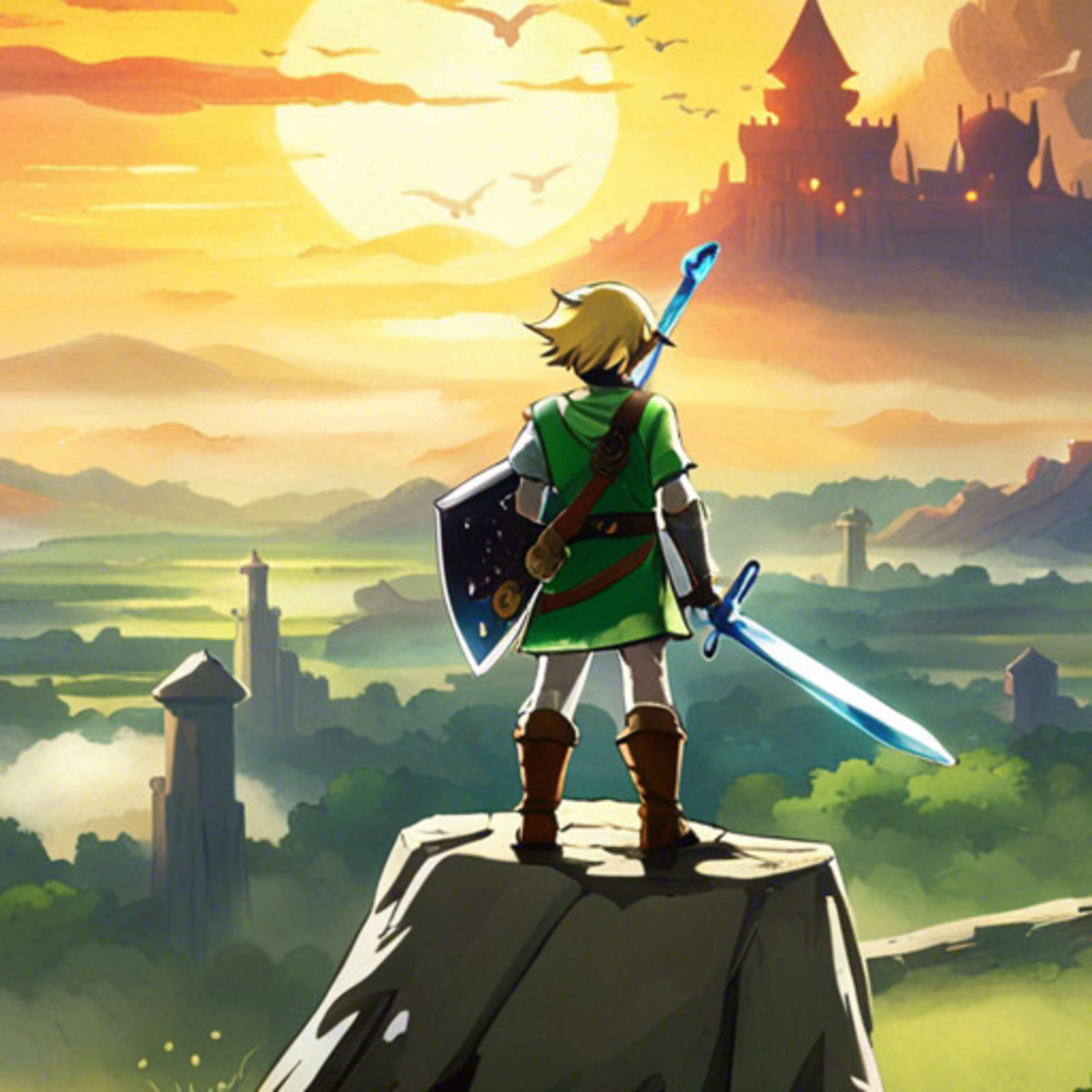 ⁣David Ferreyra III in the video game legend of Zelda