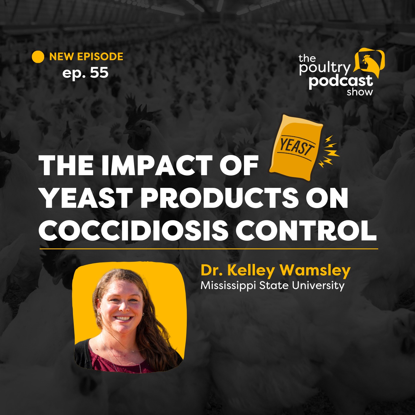 #55 - The impact of yeast products on Coccidiosis control - Dr. Kelley Wamsley