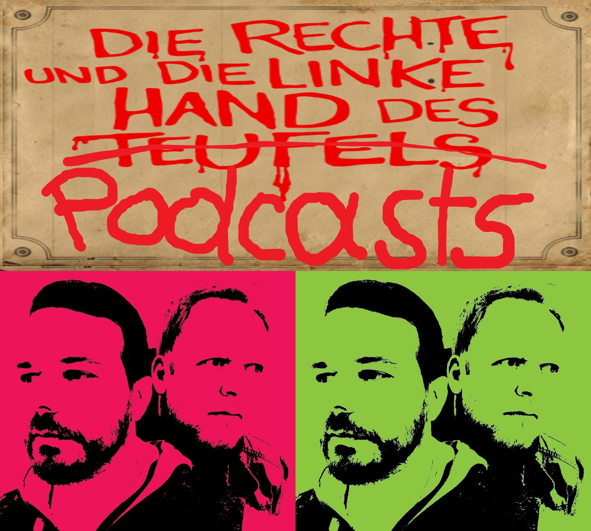 Die rechte und die linke Hand des Podcasts 