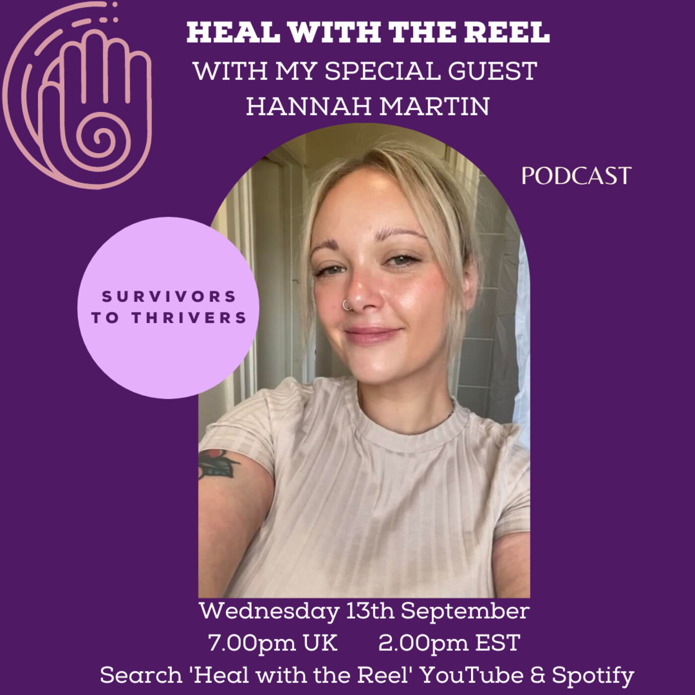 ⁣Heal with the Reel - Episode 29 with guest Hannah Martin - survivors to thrivers of domestic abuse