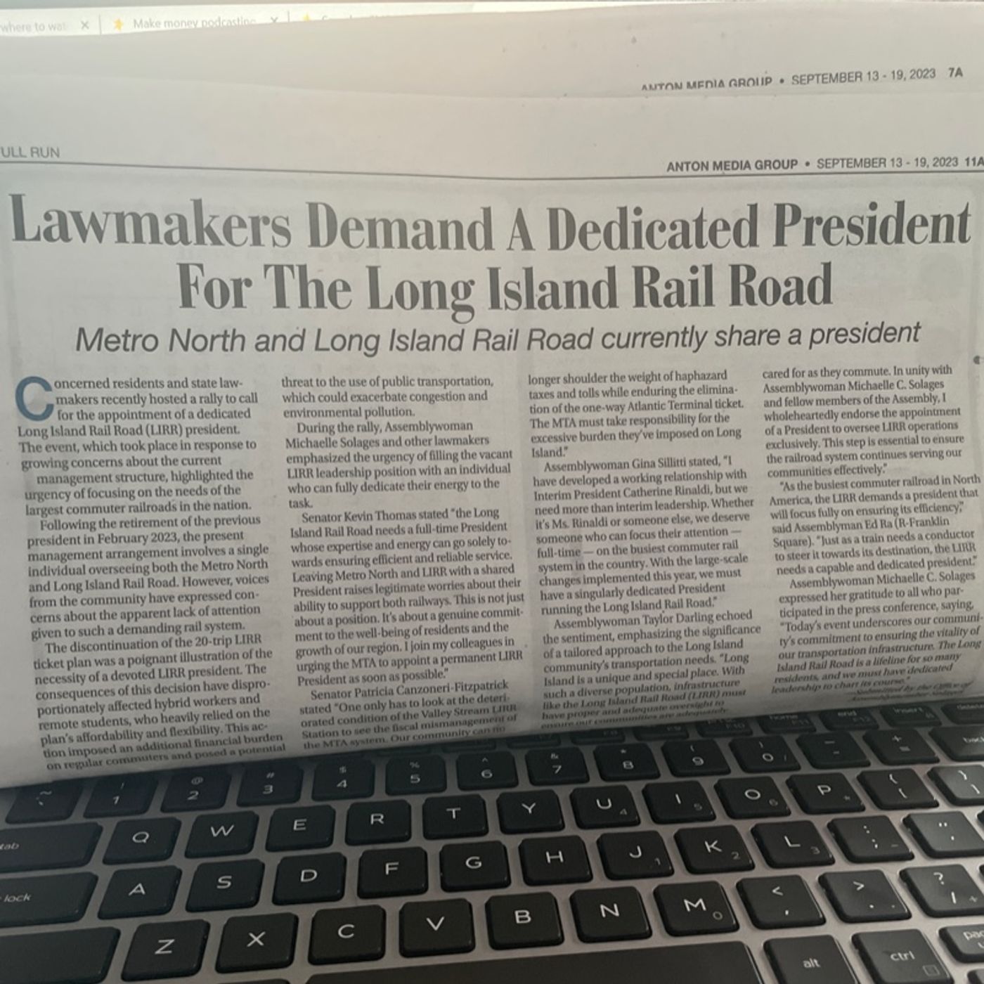 ⁣NYS Assemblywoman Solages Has One Leg Up  For LIRR Commuters and Amplifying The Alex Garrett Podcast Network 9-16-23