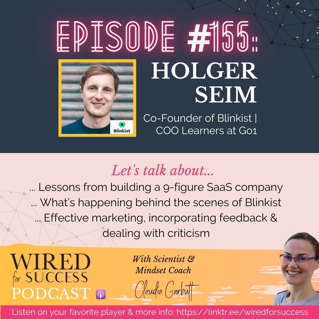 ⁣Building Blinkist with Holger Seim | Episode #155