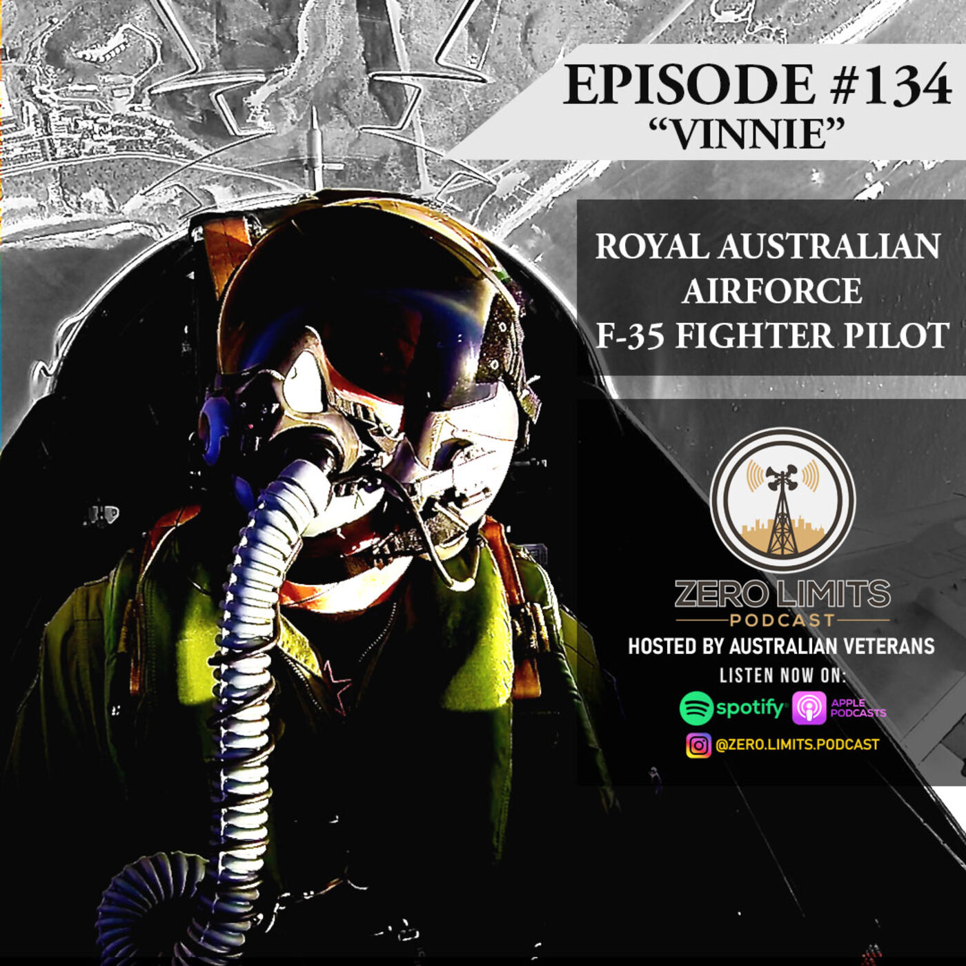 Ep. 134 "Vinnie" Current Royal Australian Airforce F-35 Fighter Pilot