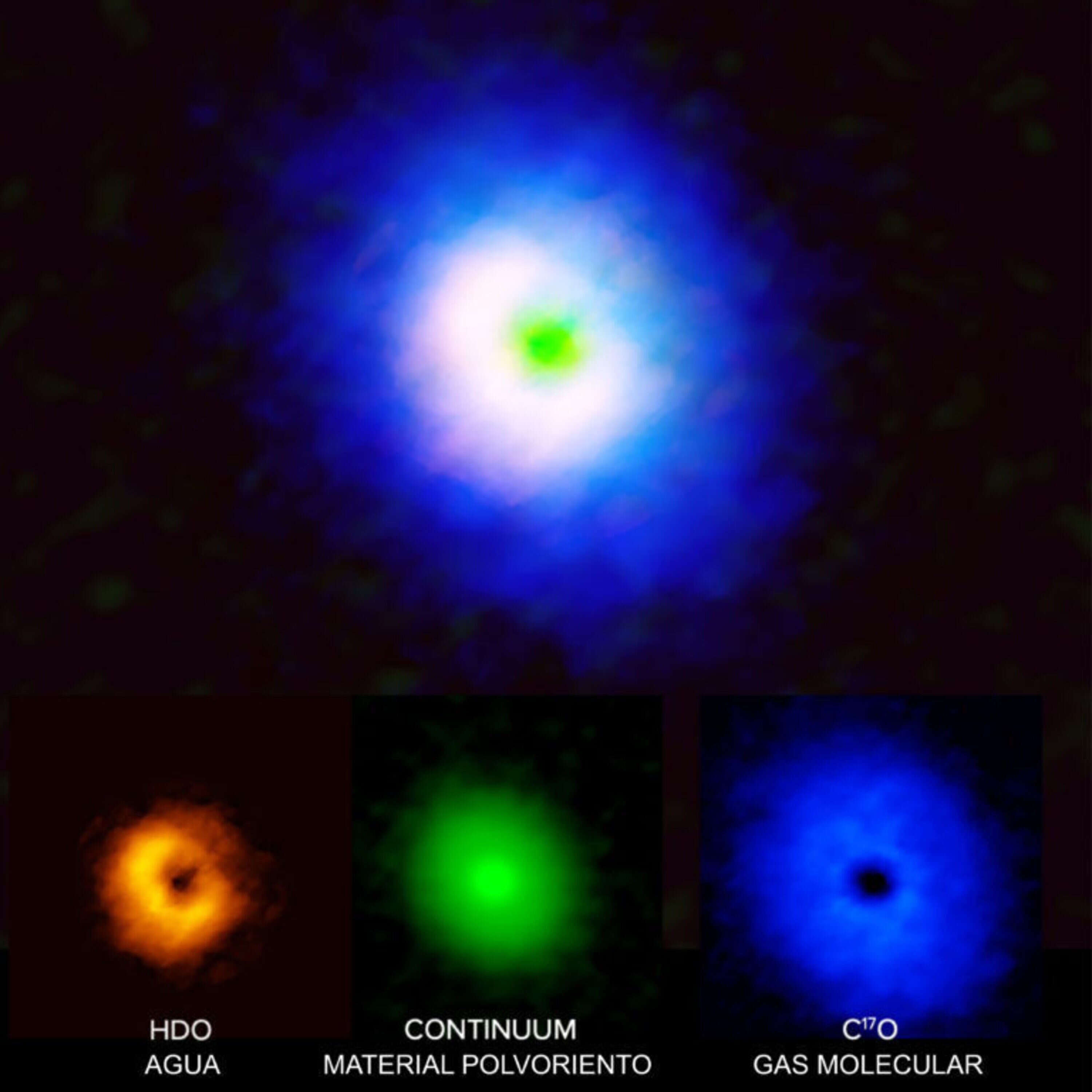 ALMA revela que orígenes de agua en planeta en formación se remontarían a medio interestelar