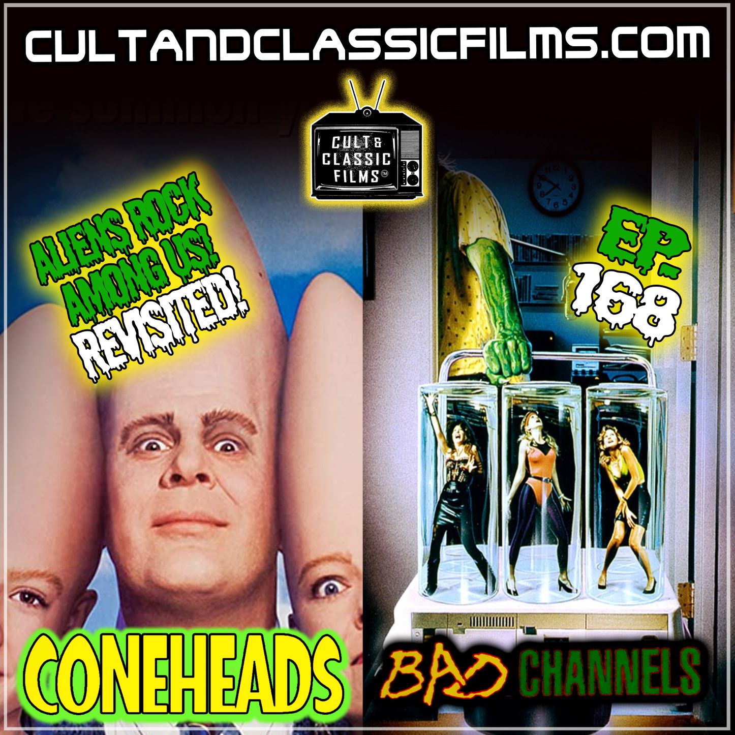 "CONEHEADS" (1993) vs. "BAD CHANNELS" (1992) Revisited!