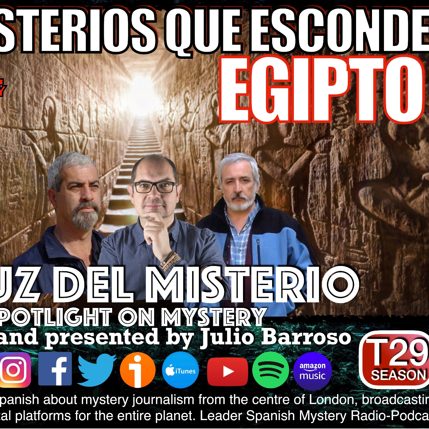 ⁣Los Misterios que esconde Egipto con Manuel Delgado, Nacho Ares y Juan Ignacio Cuesta