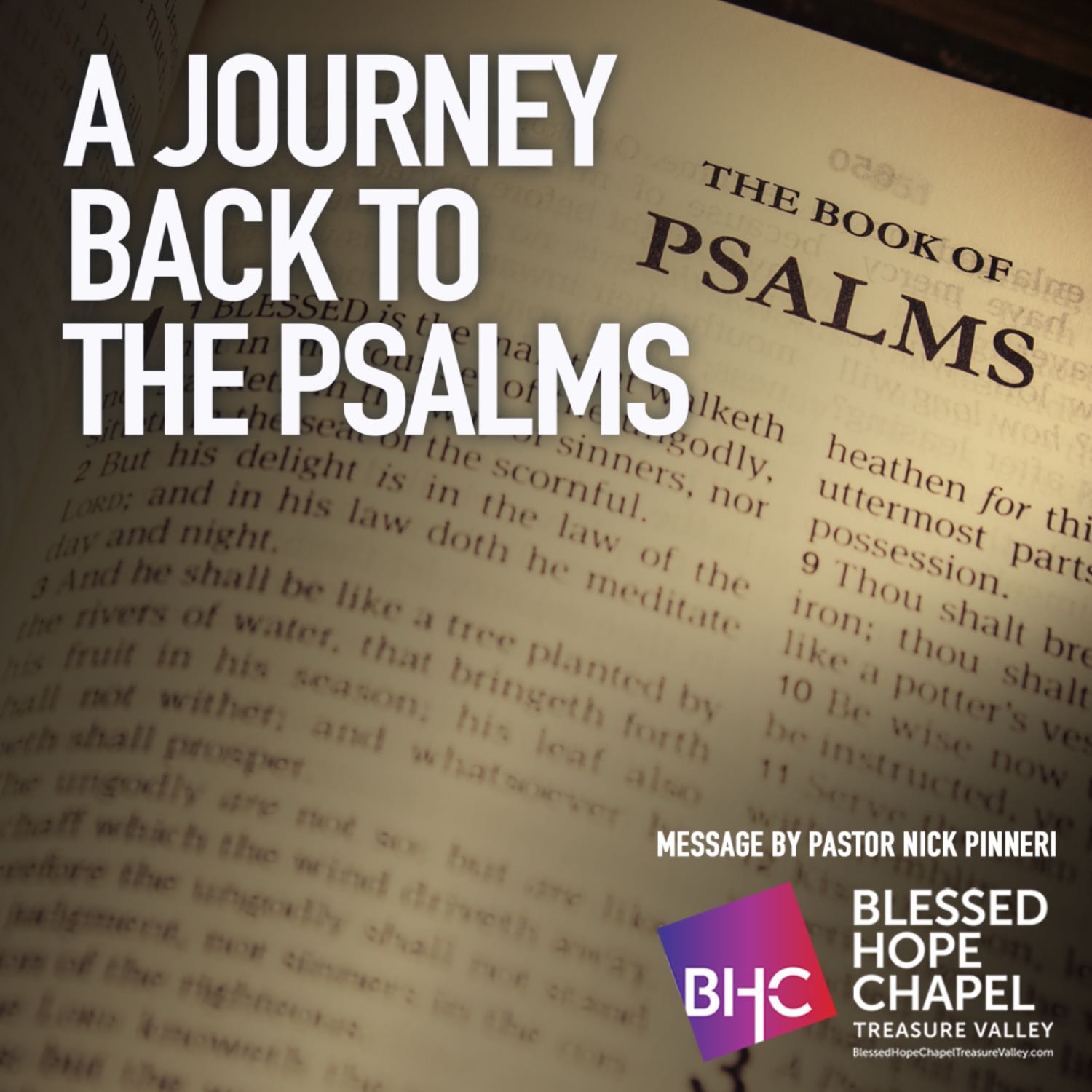 A Journey Back to the Psalms