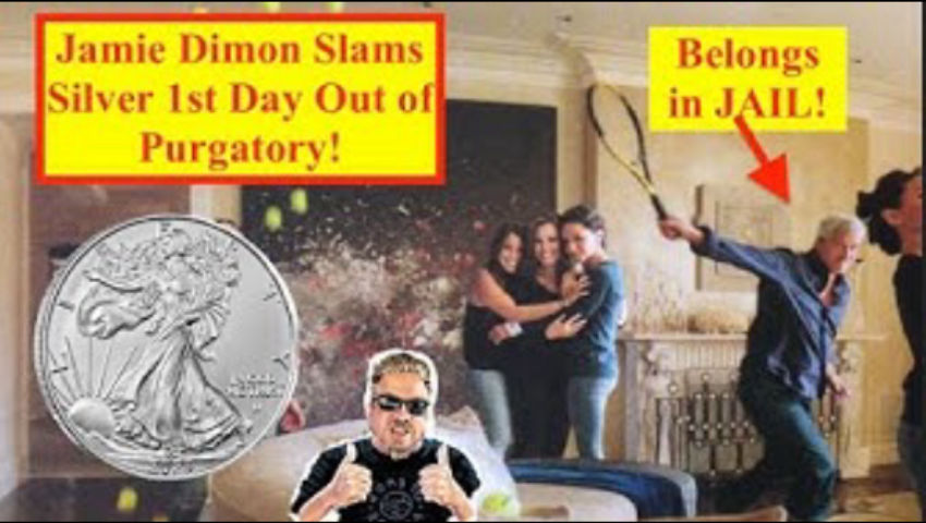 ⁣SILVER ALERT! JP Morgan Monkey Hammers SILVER 1st Day Out of DPA! Jamie Dimon is Evil!  (Bix Weir)