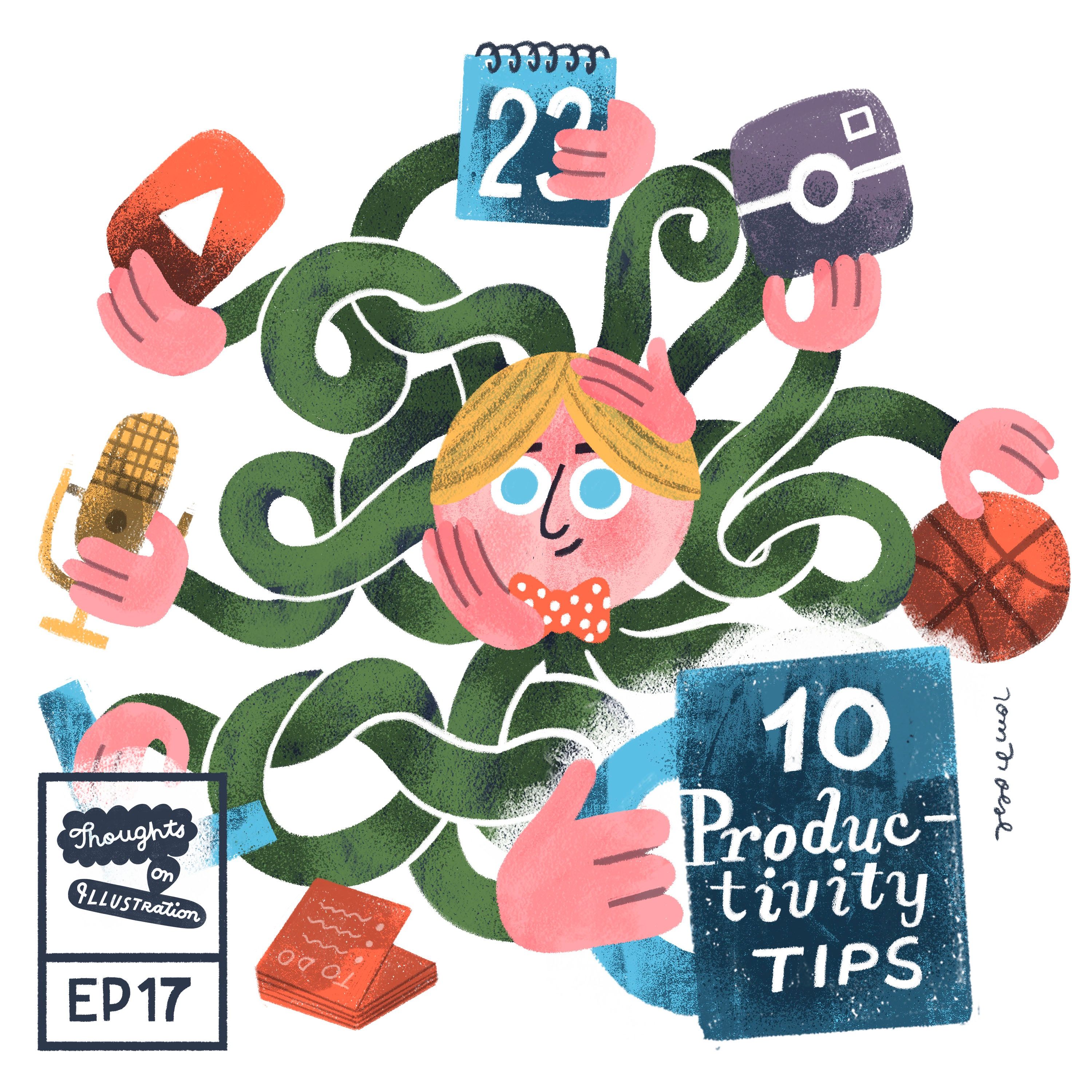 ⁣10 Productivity Tips for Illustrators