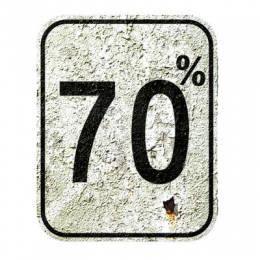 70% 