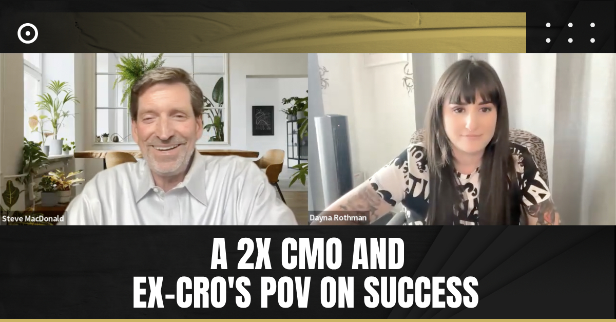 ⁣A 2x CMO & Ex-CRO’s POV on Success