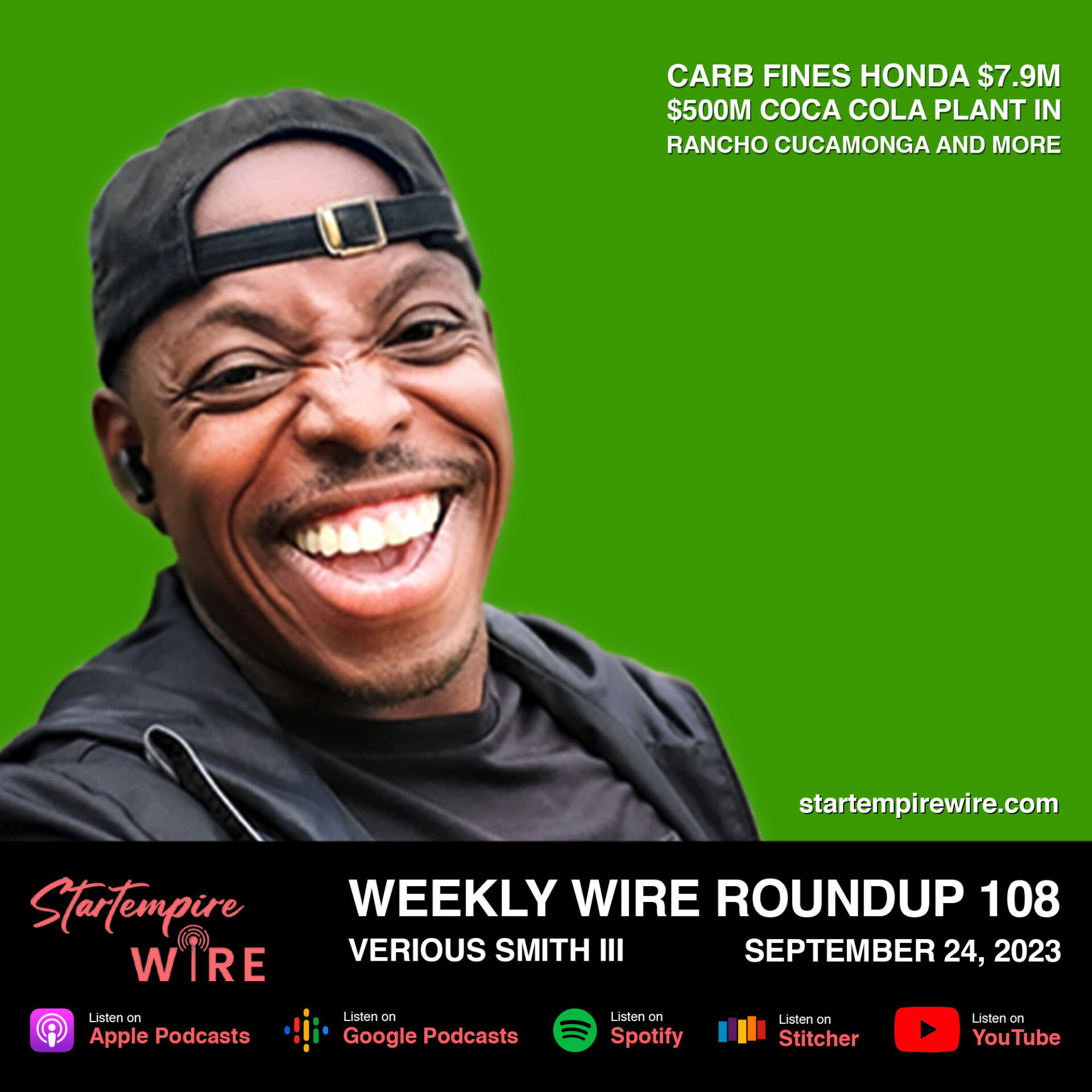 ⁣WWR 108: CARB Fines Honda $7.9M, $500M Coca Cola Plant in Rancho Cucamonga & More