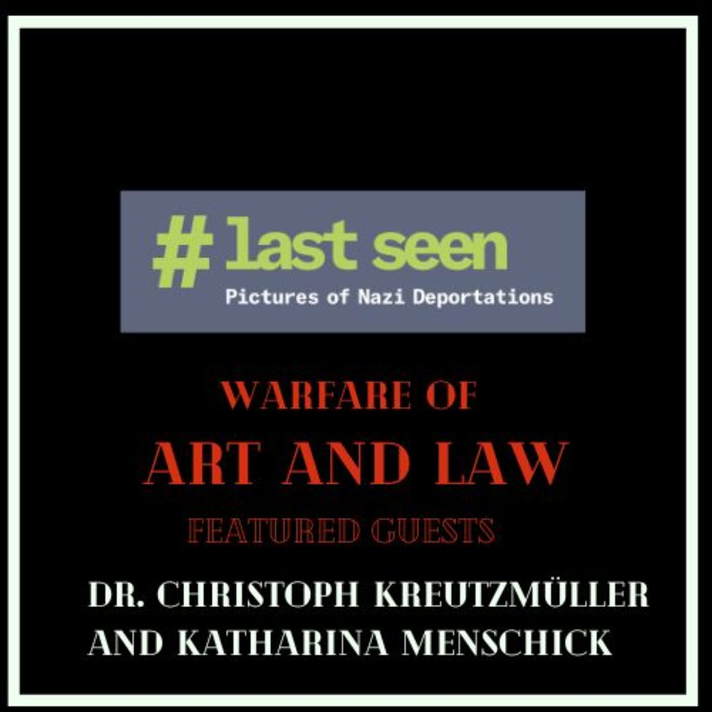 ⁣Dr. Christoph Kreutzmüller and Katharina Menschick from the #lastseen Project that relates to Nazi Deportation Photographs