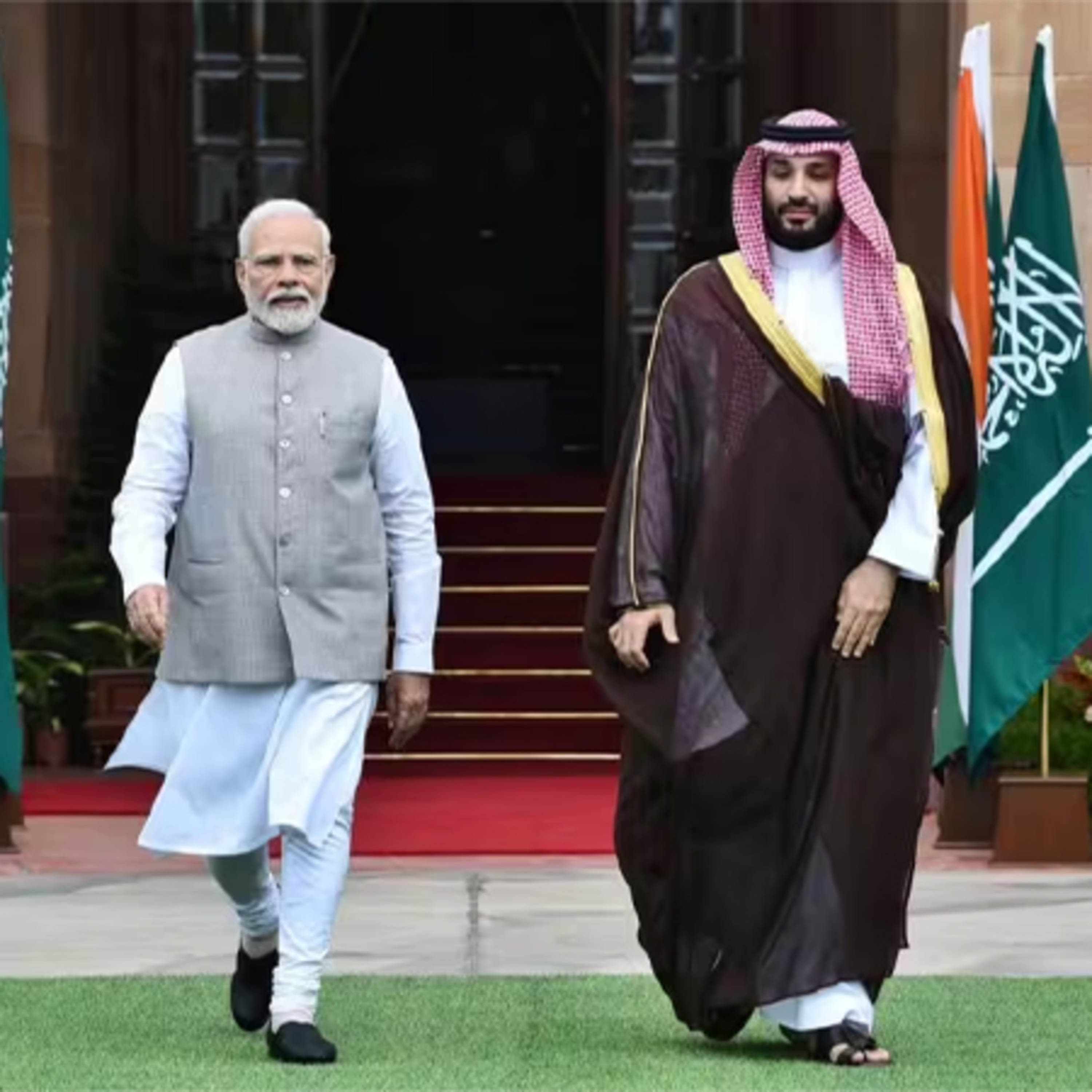 ⁣PM Modi, Saudi Crown Prince Hold Bilateral Talks in Delhi