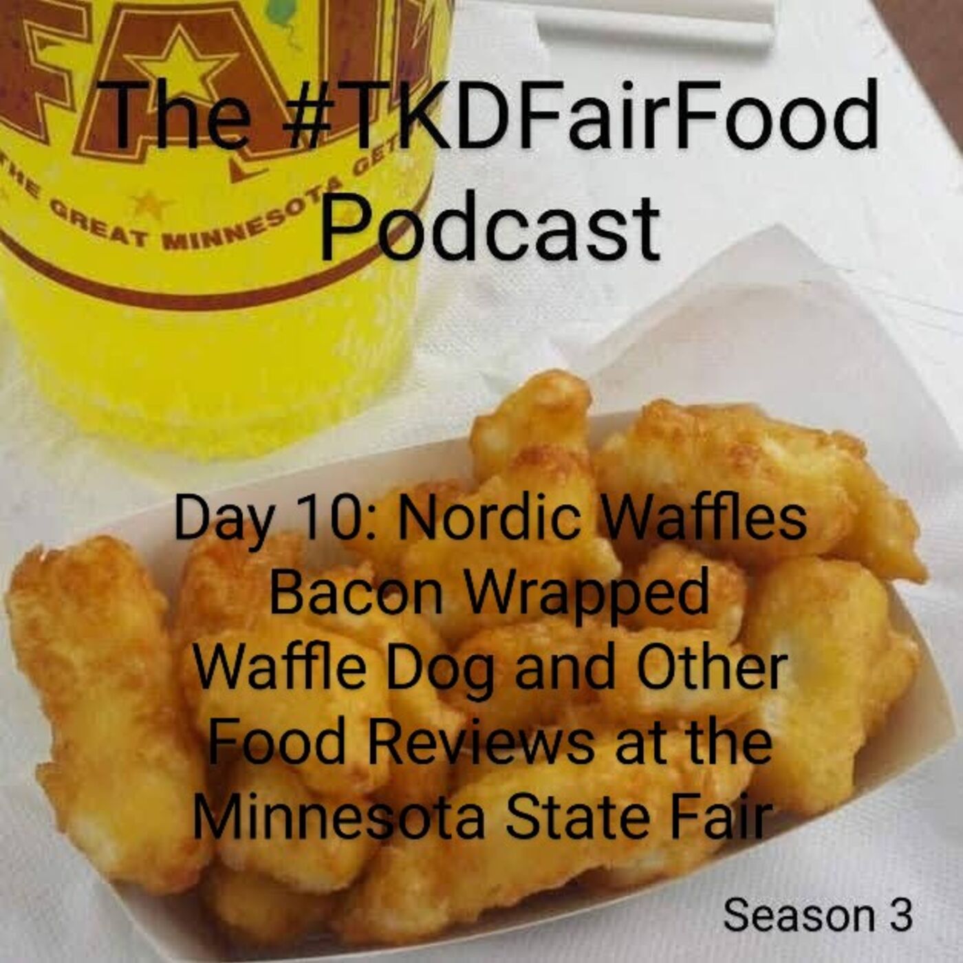 ⁣Day 10: Nordic Waffles Bacon Wrapped Waffle Dog and Other Food Reviews at the Minnesota State Fair