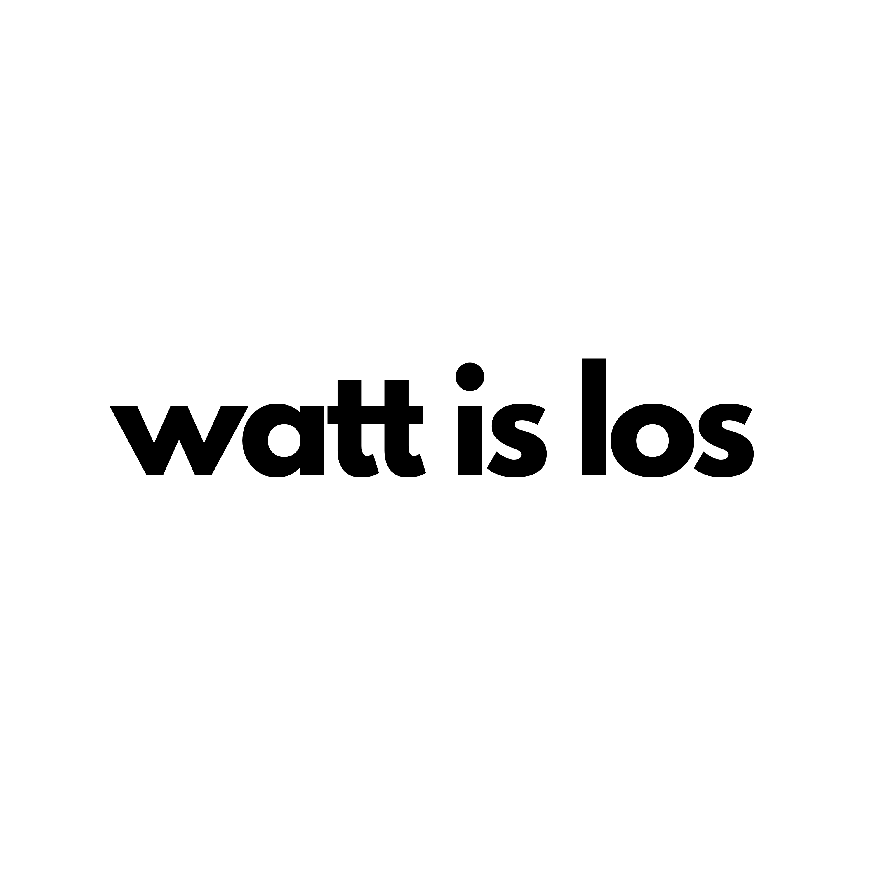 Watt is los? 