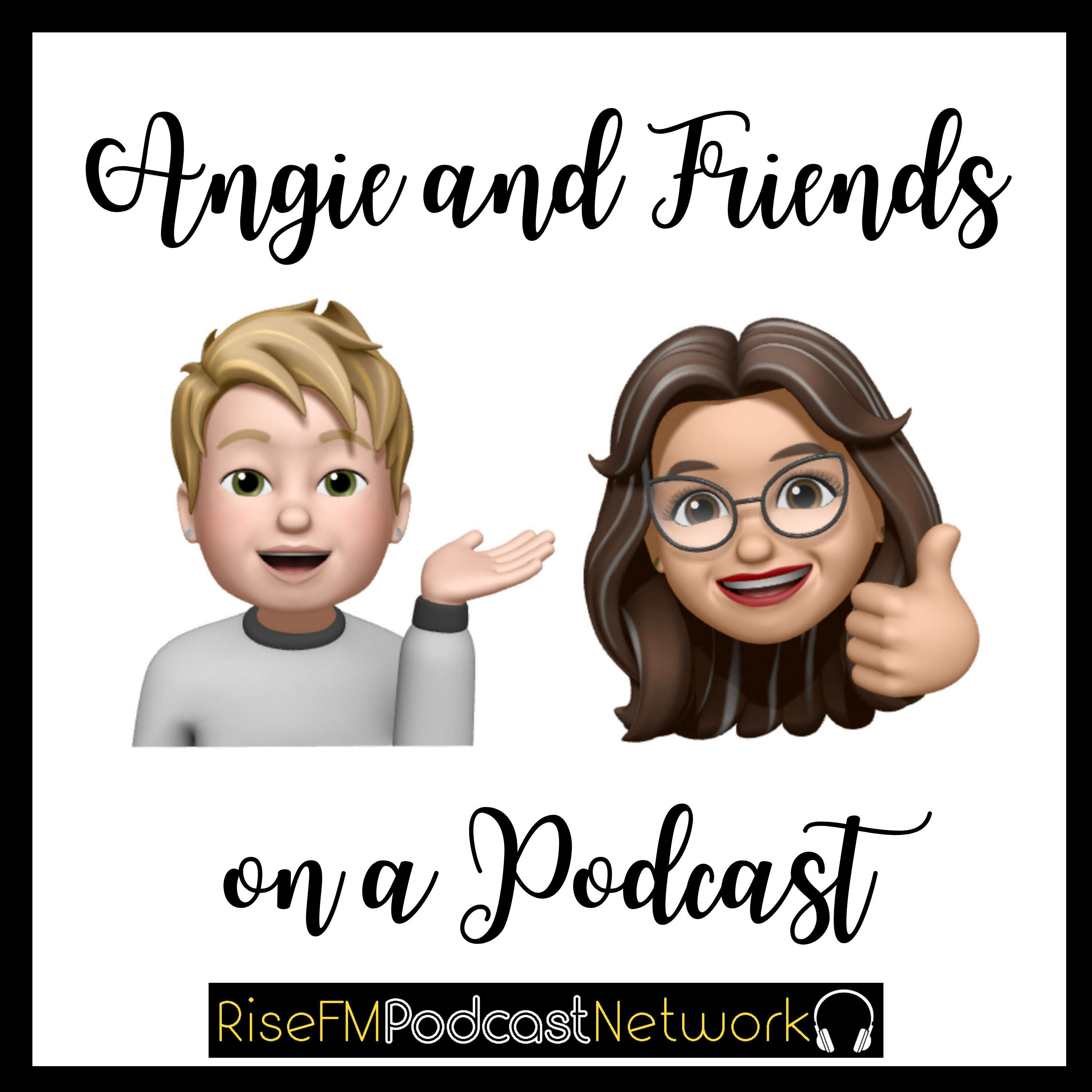 Angie and Friends on a Podcast 