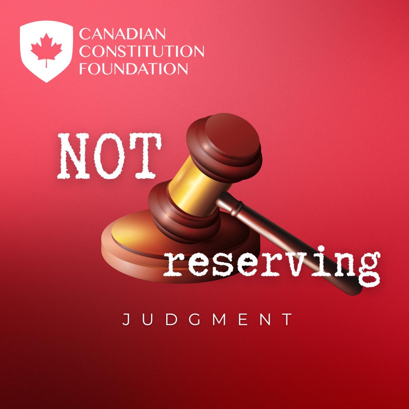 Not Reserving Judgment 