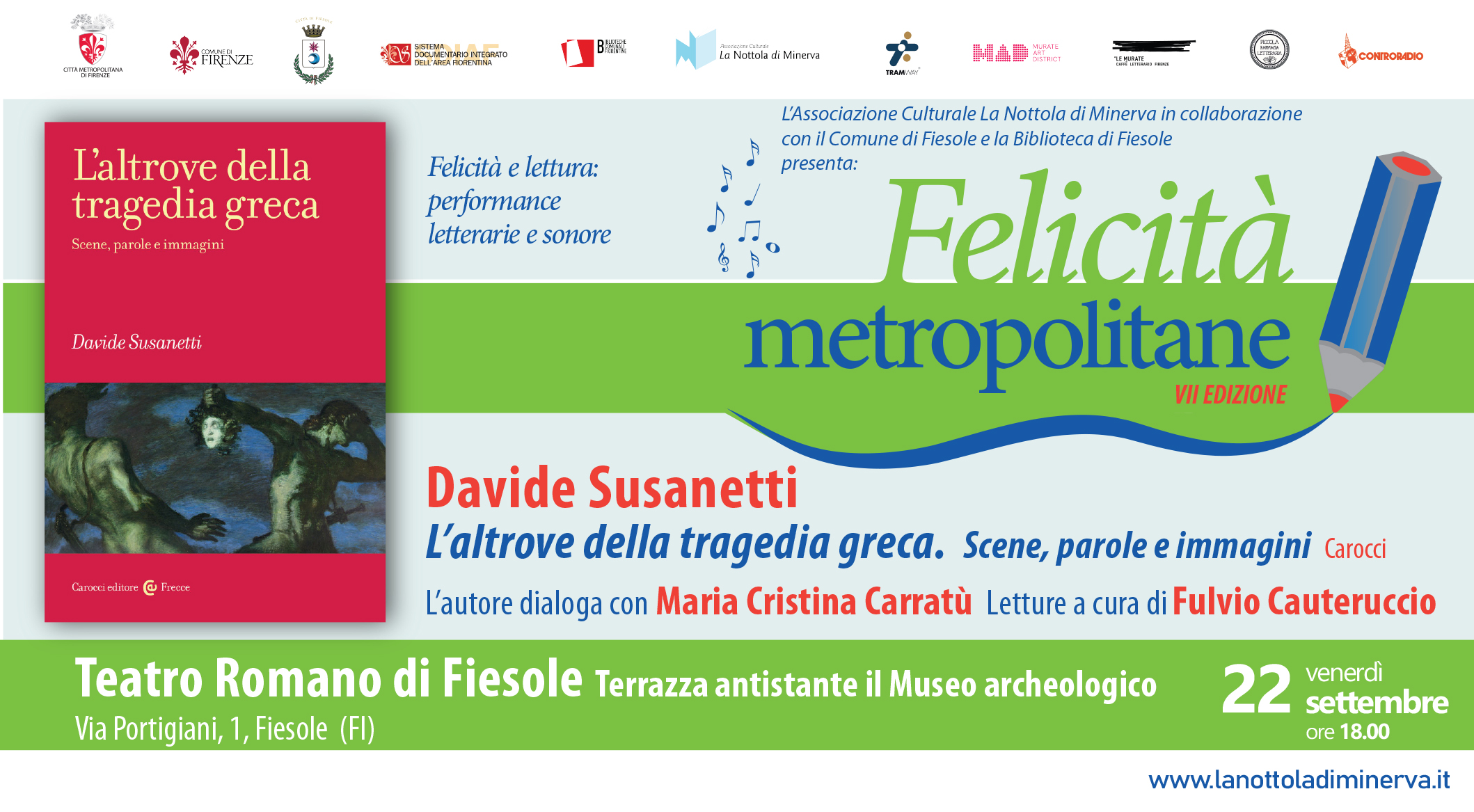 ⁣Davide Susanetti – “L’altrove della tragedia greca” per Felicità Metropolitane