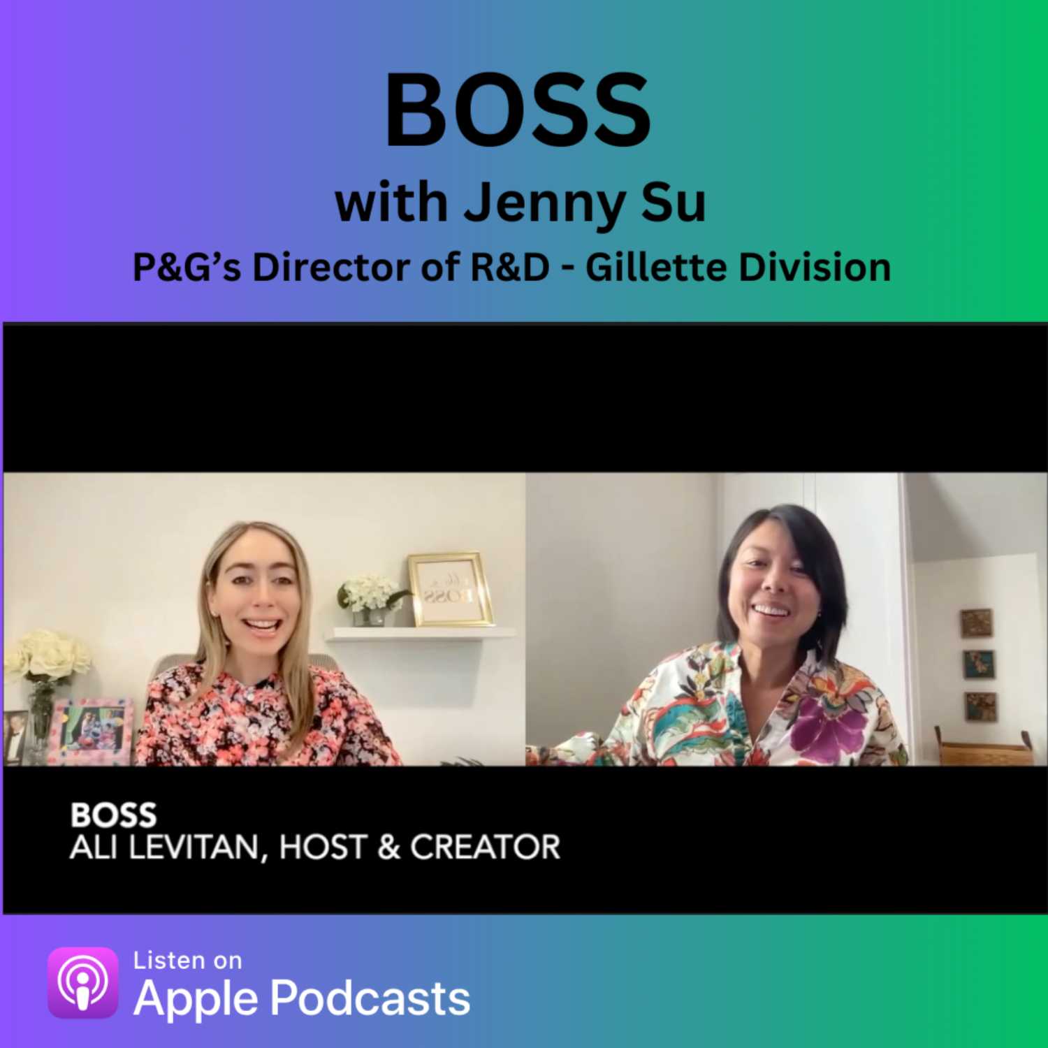 ⁣BOSS with P&G's Jenny Su, Director of R&D - Gillette Division 