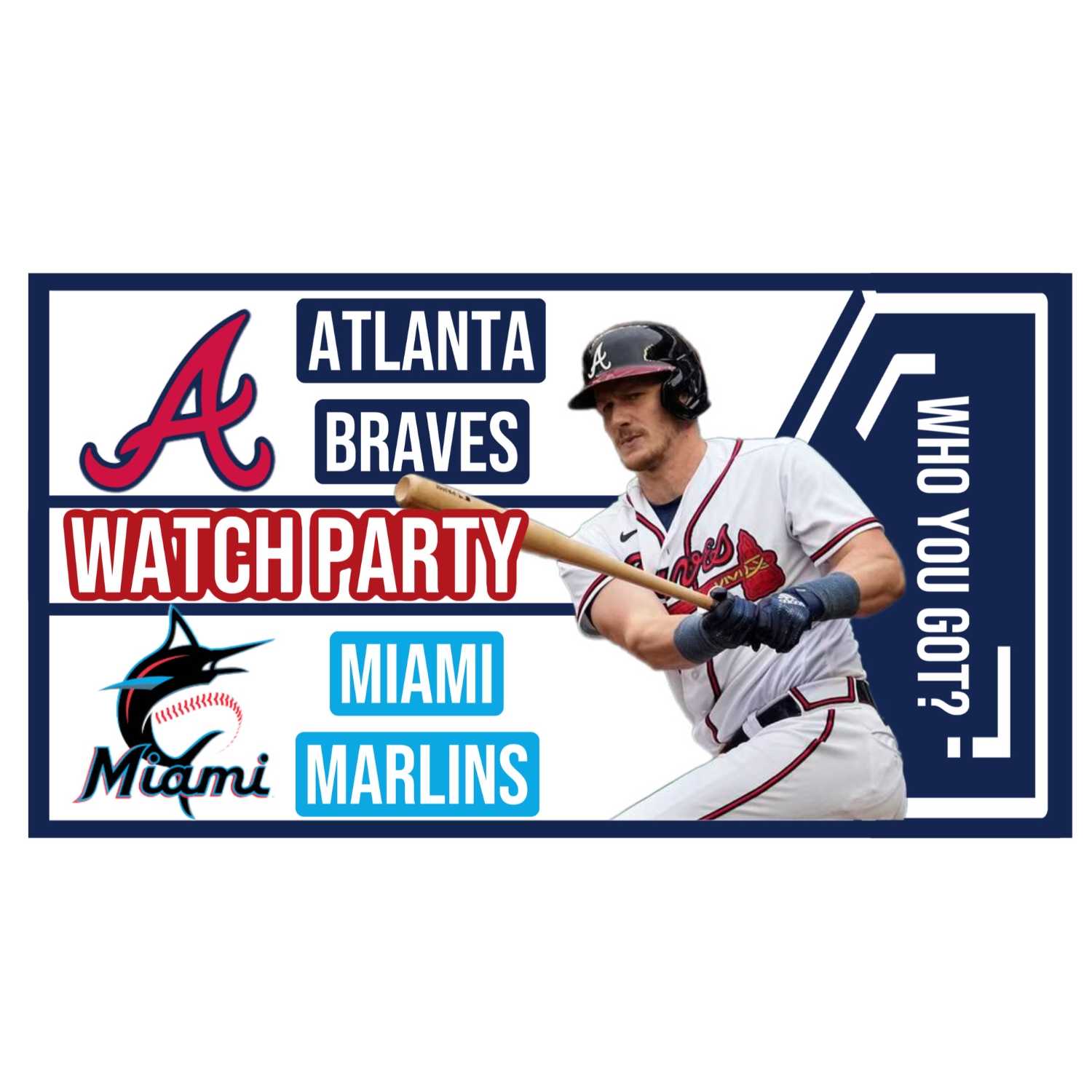 Atlanta Braves vs Miami Marlins GAME 1 Live Commentary Watch Party: