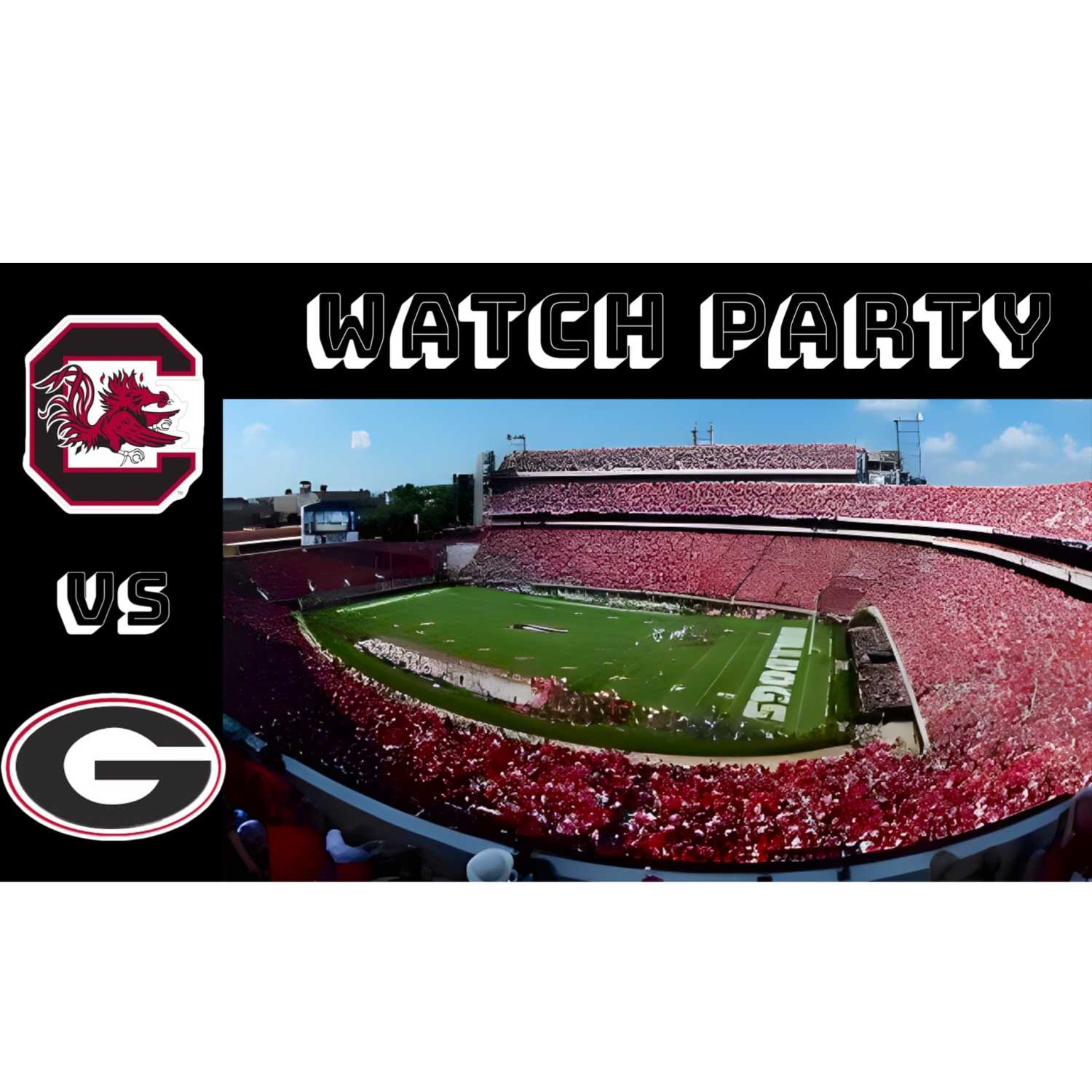 South Carolina Gamecocks vs Georgia Bulldogs Live Watch Party: 2023 College Football